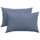 Poduszki na sofę 2 pcs Niebieski 60 x 40 cm Tkanina sztruksowa