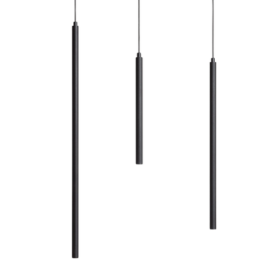 Lampa Wisząca tuba czarna 3W 3000K Abruzzo Spoti