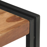 vidaXL Szafka pod TV 120x30x40 cm, lite drewno stylizowane na sheesham