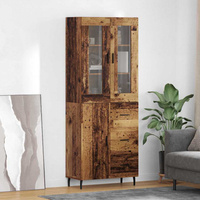 Highboard 2 szt. Stare drewno 69,5 x 34 x 180 cm