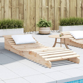 vidaXL Leżak, 205x60x31,5 cm, lite drewno sosnowe