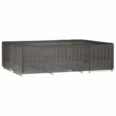 Pokrowiec na meble ogrodowe, 16 oczek, 300x200x75 cm, prostokąt