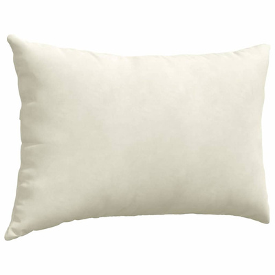 Poduszki na sofę 2 pcs Kremowy 60 x 40 cm Tkanina sztruksowa