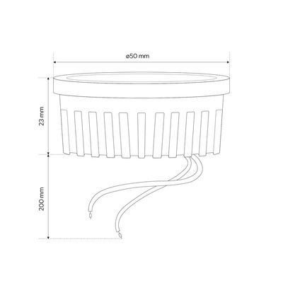 Wkład GARI LED INSERT 4,8W WW, 3000K barwa ciepła, 500lm, 220-240V EDO777639 EDO Solutions