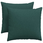 Poduszki na sofę 2 pcs Ciemna zieleń 45 x 45 cm tkanina