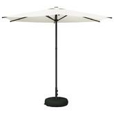 Parasol ogrodowy z podstawą 270 x 270 cm Poliester Prostokątny