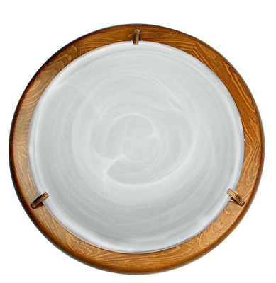 Lampa Sufitowa Candellux Duna 13-64069 Plafon Dąb Alabaster