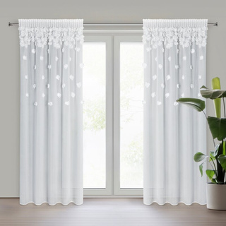 Firana Diana biała 140x270