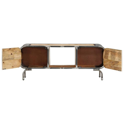 vidaXL Szafka pod TV, 110x30x42 cm, lite drewno mango
