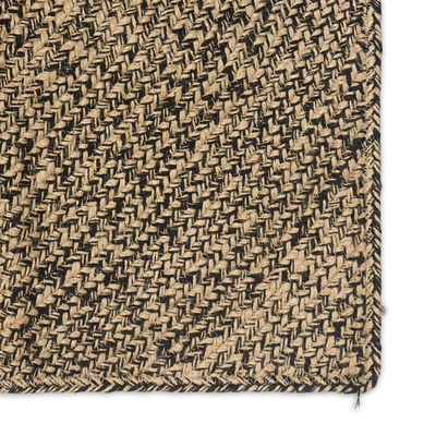 Dywany pokojowe Naturalny i czarny 240 x 240 cm Juta