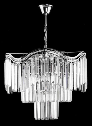 Lampa wisząca CHROM kryształ W-E 1735/7 CR