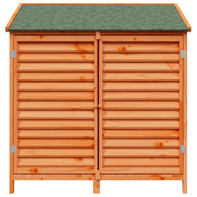 Shed ogrodowy brązowy 106 x 56 x 113,5 cm Drewno Świerkowe