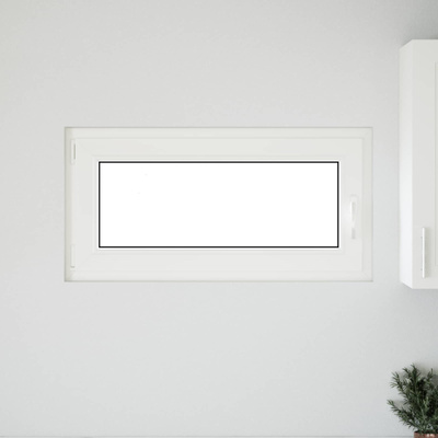 Biała wewnętrzna kolor okna piwnicznego RISOR 100 x 50 cm