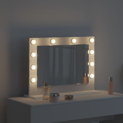 Lustro toaletowe Prostokątny Z lustrem Biały 60 x 45 x 18 cm