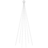 vidaXL Choinka do montażu na maszcie, 108 zimnych białych LED, 180 cm