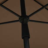 Parasol ogrodowy na słupku, 210x140 cm, kolor taupe