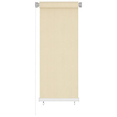 vidaXL Roleta zewnętrzna, kremowa, 60x140 cm, HDPE