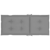 vidaXL Składane krzesła ogrodowe z poduszkami, 3 szt., drewno akacjowe