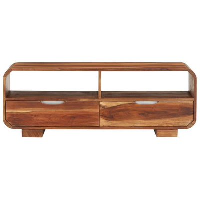 vidaXL Szafka pod TV, 110x30x40 cm, lite drewno akacjowe