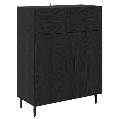 Highboard 2 szt. Czarny dąb 69,5 x 34 x 180 cm