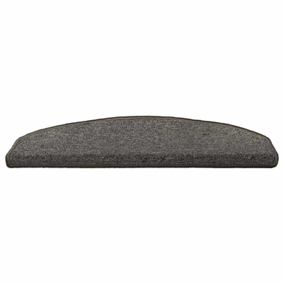 Samoprzylepne maty na schody Półokrąg 15 pcs ciemnoszary
