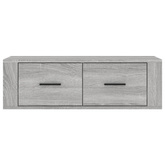 vidaXL Wisząca szafka pod TV, szary dąb sonoma, 80x36x25 cm
