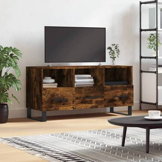 vidaXL Szafka pod TV, przydymiony dąb, 102x36x50 cm