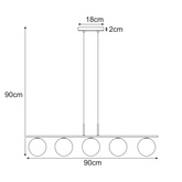 Lampa wisząca K-5693 z serii FADO