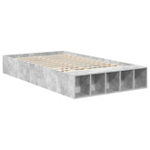 Ramka łóżka Betonowy szary 120 x 190 cm Drewno inżynieryjne