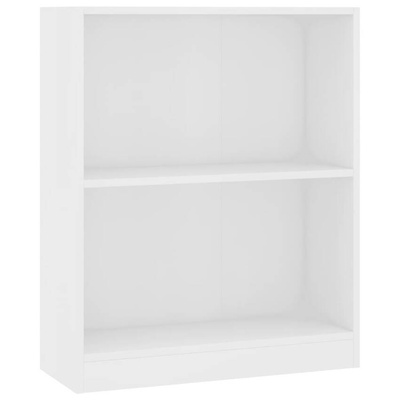vidaXL Szafka na książki, biała 60x24x76 cm, materiał drewnopochodny