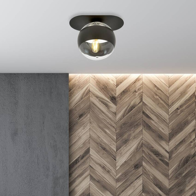 Lampa sufitowa  PLAZA 1 BLACK/STRIPE