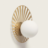 Kinkiet Złoty Kula Mleczna Abruzzo Gama G9