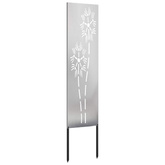 Ekran zapewniający prywatność w ogrodzie Srebrny 32 x 140 cm