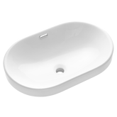 Umywalka wpuszczana w blat egina 60 cm owalna CE-52-060-W Invena