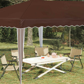 Namiot imprezowy rozkładany 575 x 290 x 245 cm brązowy