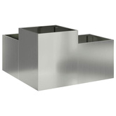 Doniczka ogrodowa Srebrny 100 x 100 x 48 cm Stal galwanizowana