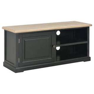 vidaXL Szafka pod TV, czarna, 90x30x40 cm, drewniana