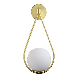 Kinkiet Złoty Kula Mleczna E14 50cm Abruzzo Alice