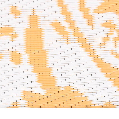 vidaXL Dywan zewnętrzny, żółty, 140 x 200 cm, PP