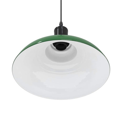 Lampa wisząca z regulacją wysokości E27 połysk zielony metal