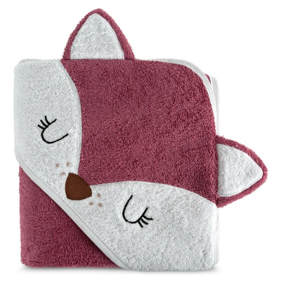 Ręcznik Kaptur różowy 100x100