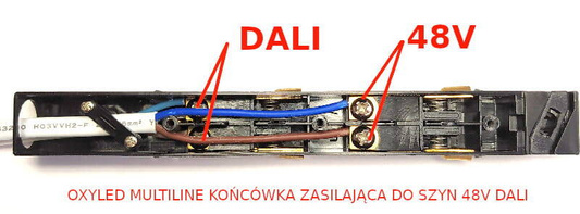 MULTILINE KOŃCÓWKA ZASILAJĄCA DO SZYN 48V  DALI