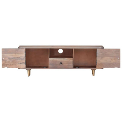 vidaXL Szafka pod TV, 118x30x40 cm, lite drewno akacjowe
