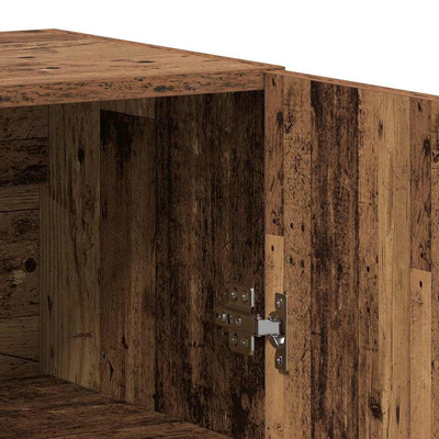 Highboard 2 szt. Stare drewno 69,5 x 34 x 180 cm
