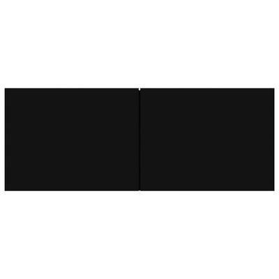 vidaXL Szafki telewizyjne, 3 szt., czarne, materiał drewnopochodny