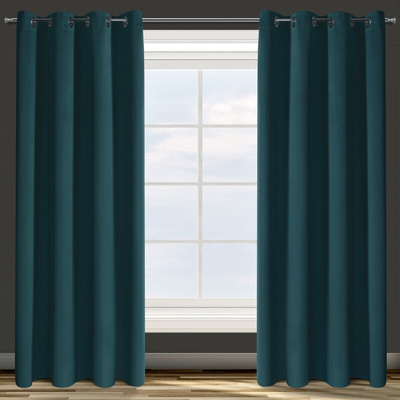 Zasłona Parisa ciemnoturkusowa 135x250