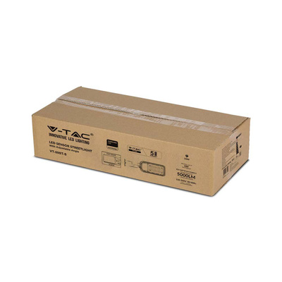 50W Lampa uliczna LED z czujnikiem i regulowanym uchwytem / Chip SAMSUNG / Barwa:4000K / Obudowa: Szara