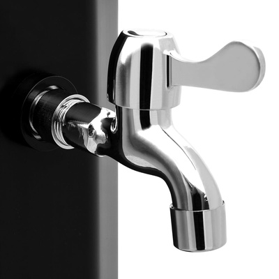 Ogrodowy prysznic solarny z końcówką prysznicową i kranem, 35 L