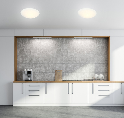 Plafon biały szklany sufitowy Malibu 13-84074