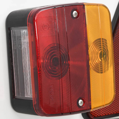 Oświetlenie do przyczepy, czerwone, 115x7x14 cm, 12 V